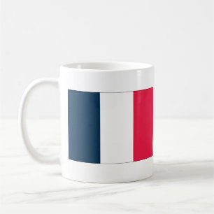 Französische Flagge und Titel der Nationalhymne Kaffeetasse