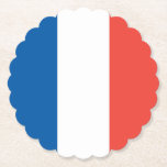 Französische Flagge Untersetzer<br><div class="desc">Niedlicher französischer Flaggen-Untersetzer,  um jedem Anlass etwas "joie de vivre" hinzuzufügen!</div>