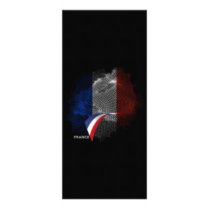 Französische Flagge Werbekarte