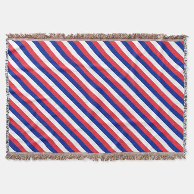 Französische Flagge Wurfdecke Decke (Vorderseite)