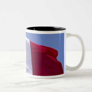 Französische Flagge Zweifarbige Tasse