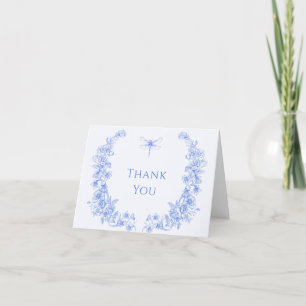 Französische Flora Etwas Blue Dragonfly Diaper Raf Dankeskarte