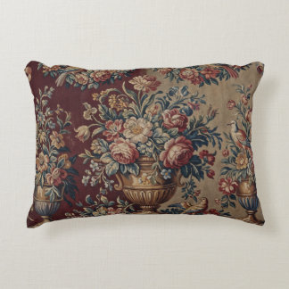 Französische florale Antiquität im Louis-XV-Stil Dekokissen