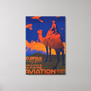 Französische Fluglinien-förderndes Plakat Leinwanddruck