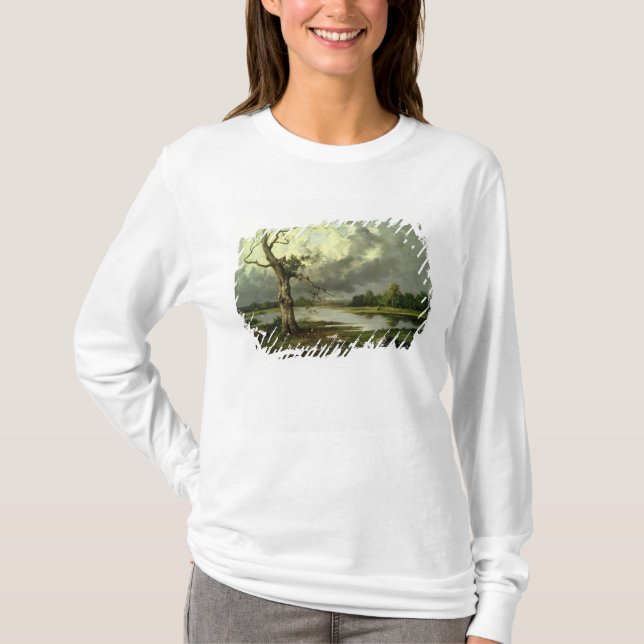 Französische Fluss-Landschaft T-Shirt (Vorderseite)