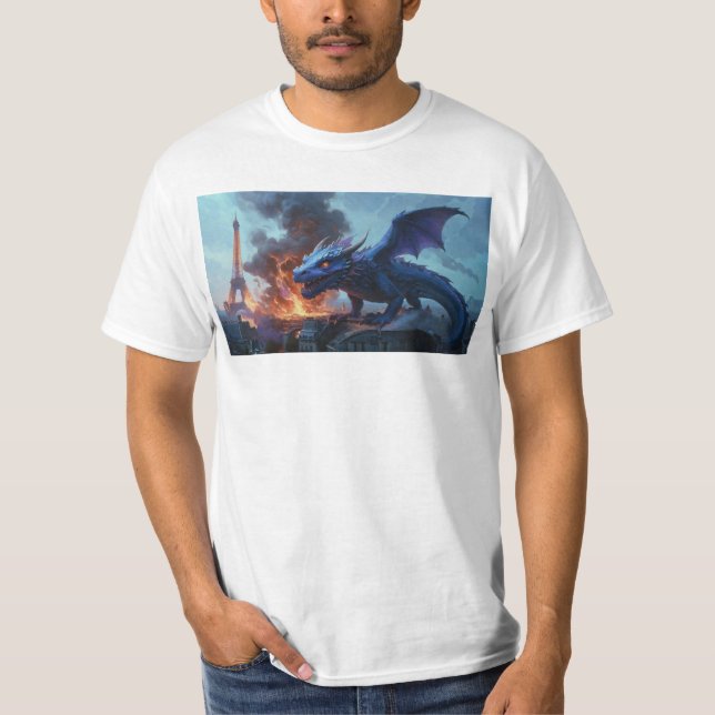 Französische Fries, irgendjemand? Drachenkunst T-Shirt (Vorderseite)
