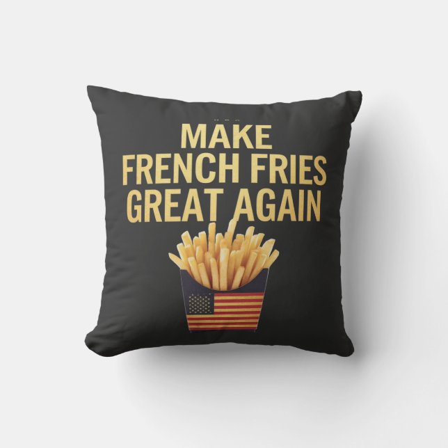 Französische Fries wieder großartig köstlich lusti Kissen (Vorderseite)