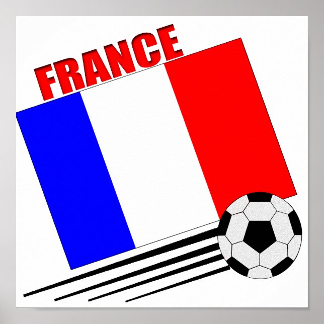 Französische Fußballmannschaft Poster (Vorne)