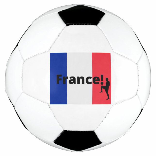 Französische Fußballspielerin, die Punkto als Ball (Vorderseite)