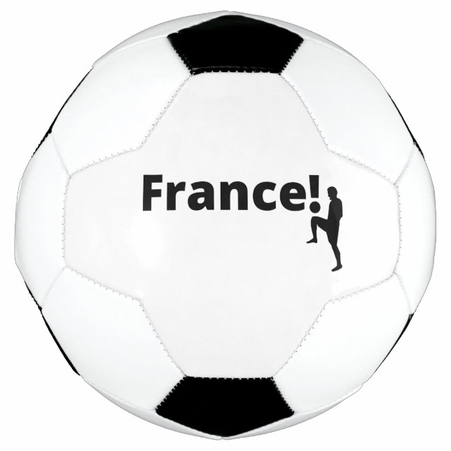 Französische Fußballspielerin, die Punkto als Ball (Vorderseite)