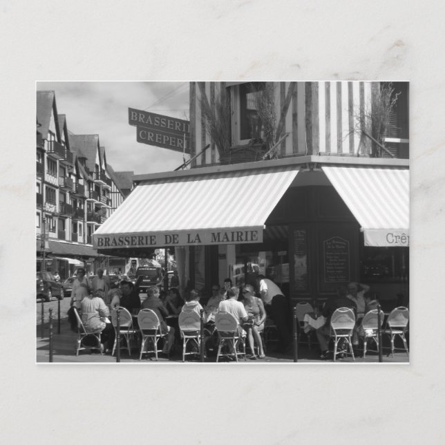 Französische Gaststätte Postkarte (Vorderseite)