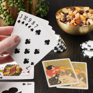Französische Gesellschaft der Schokolade und des T Spielkarten