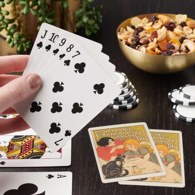 Französische Gesellschaft der Schokolade und des T Spielkarten (In Situ)