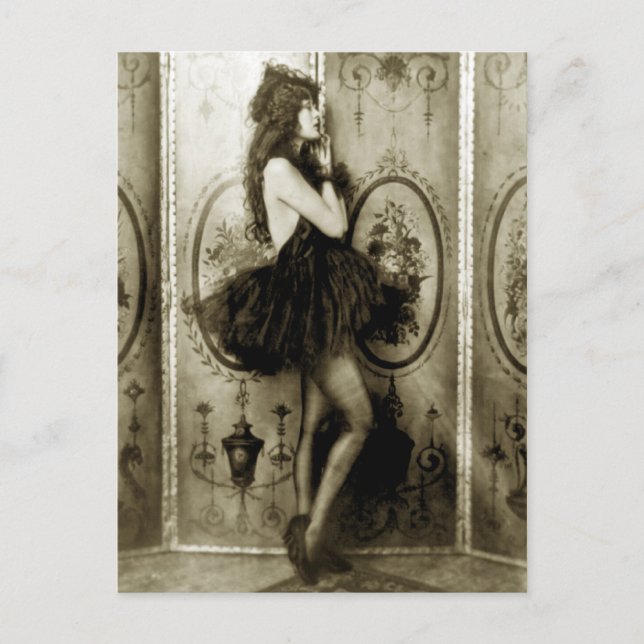Französische Girls Foto Postkarten (Vorderseite)
