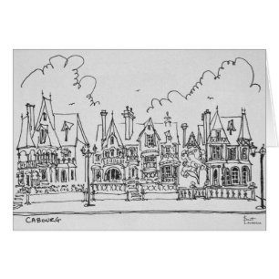 Französische Häuser, Cobourg Normandie, Frankrei
