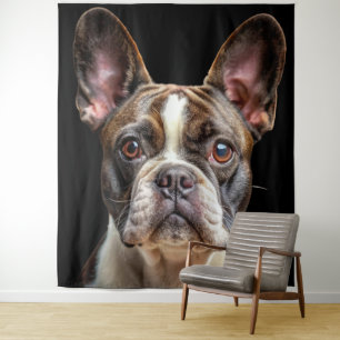 Französische Haustiere Hunde Französische Bulldogg Wandteppich