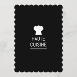 Französische Haute Cuisine Gourmet Küche Einladung