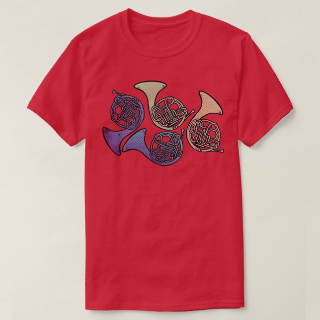 Französische Hörner T-Shirt (Design vorne)