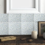 Französische Hütte Sage Green Blue Floral Fliese<br><div class="desc">Mit einem romantischen Weiß grün und blau vergessen Sie mich nicht blumengeschmückt diese Fliesen erinnern an die französischen Hütten und die Riviera,  perfekt für die Schaffung von gemütlichen Räumen.</div>