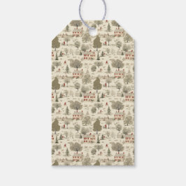 Französische Hütte Weihnachten Geschenkanhänger