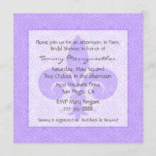 Französische Inspirierte Bridal-Dusche Einladung