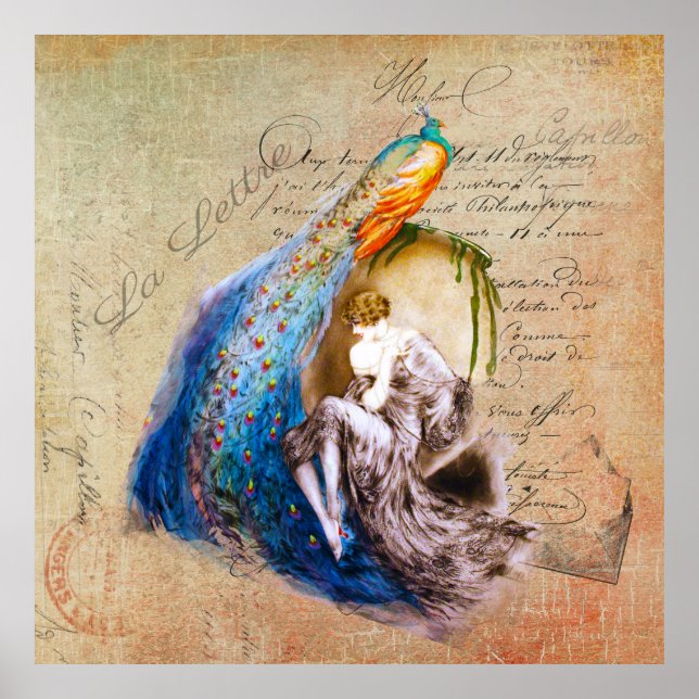 Französische Jugendstil ~ La Lettre Poster (Vorne)