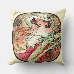 Französische Jugendstil-Novemberkissen Kissen