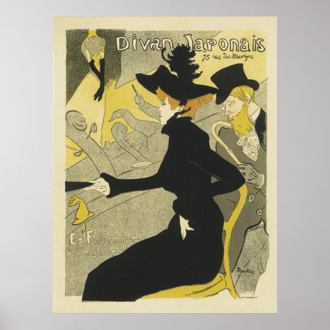 Französische Jugendstil-Poster Poster (Vorne)