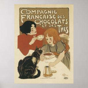 Französische Jugendstil-Poster - Schokolade Poster