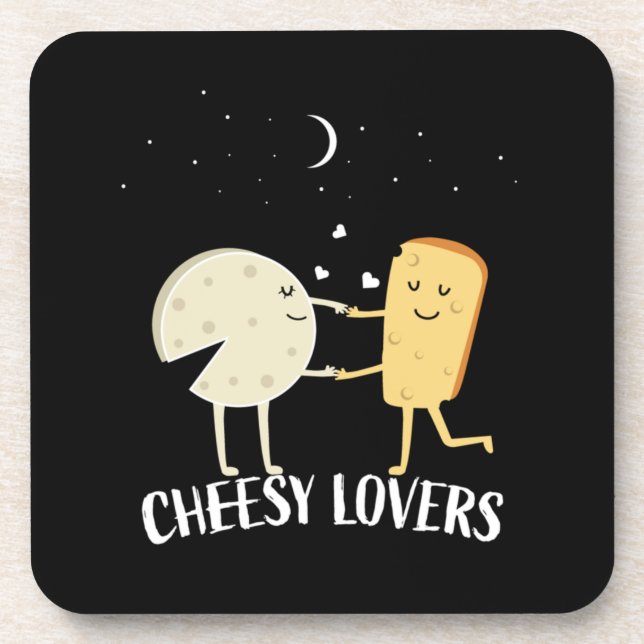 Französische Käsespezialitäten Getränkeuntersetzer (Vorderseite)