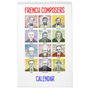 Französische Komponisten - Wandkalender