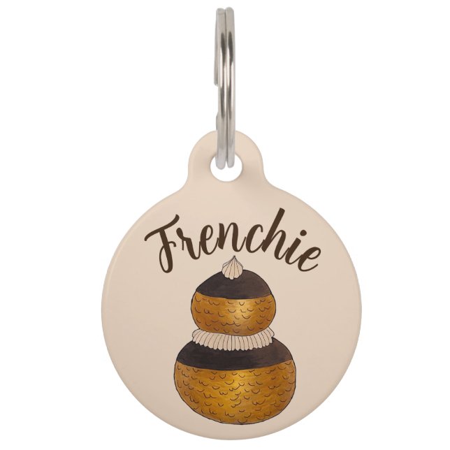 Französische Konditorcreme Puff Choux Bun Food Haustiermarke (Vorderseite)