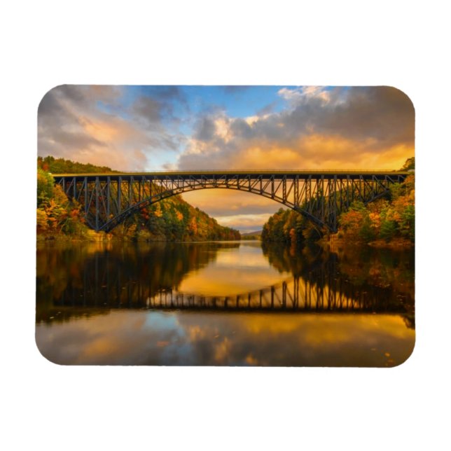 Französische Königbrücke im Herbst Magnet (Horizontal)