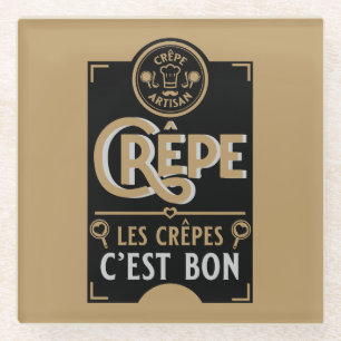 Französische Krebse Glasuntersetzer