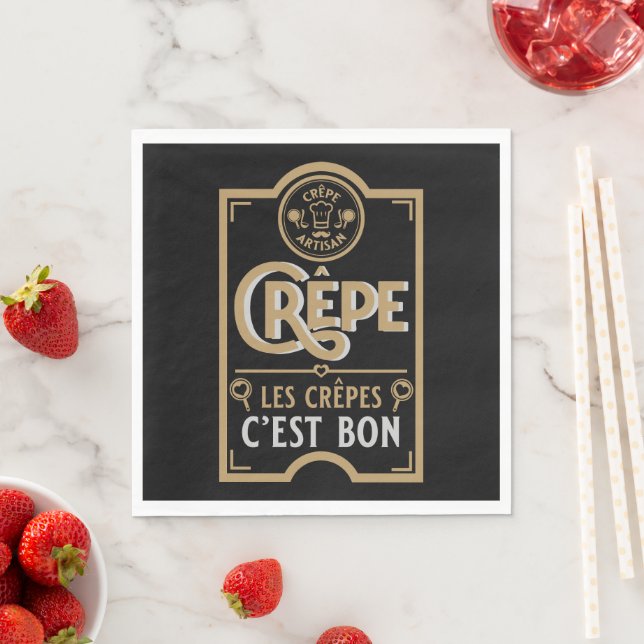 Französische Krebse Serviette (Beispiel)