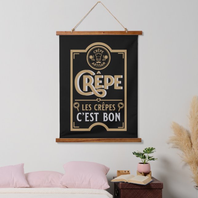 Französische Krebse Wandteppich Mit Holzrahmen (Schlafzimmer)