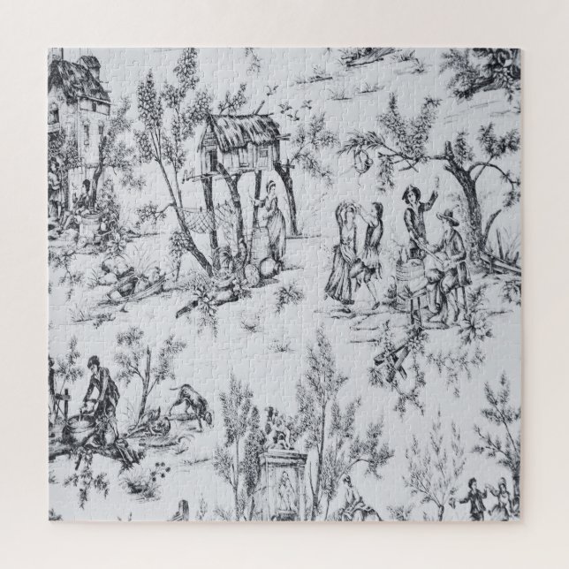 Französische Kunst in Schwarz-Weiß (Vertikal)