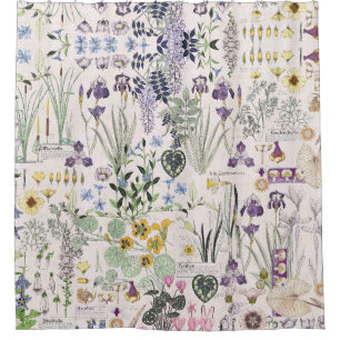 Französische Kunst Nouveau Vintager Duschvorhang