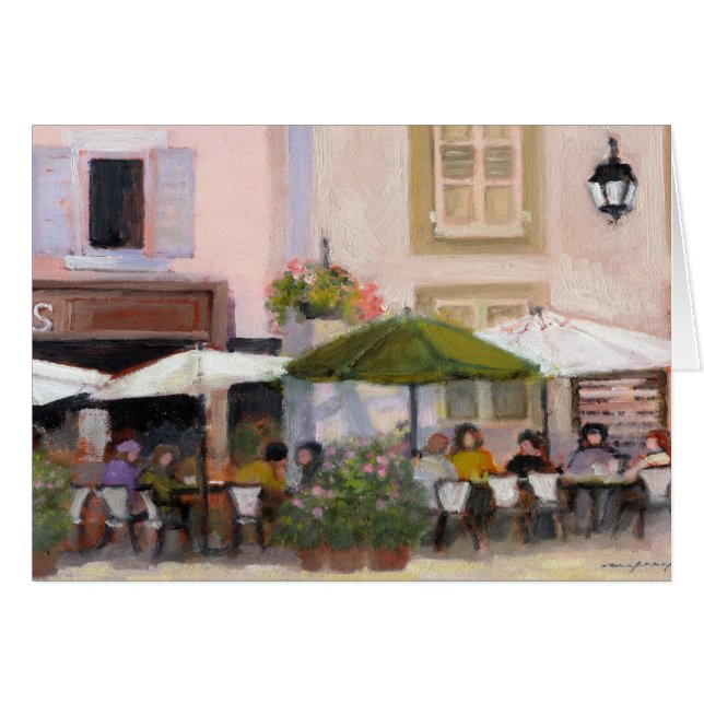 Französische Land-Café-Karte (Vorderseite (Horizontal))