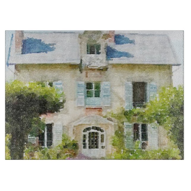 Französische Land-Hütte in Provence Schneidebrett (Vorderseite)