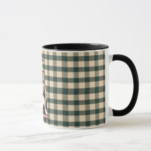 Französische Land-Kuh-Kaffeetasse Tasse