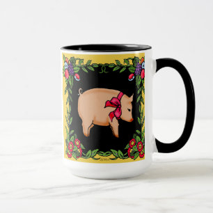 Französische Land-Schwein-    Tasse
