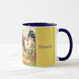 Französische Landbarnyard-Freund-Kaffeetasse-Tass Tasse