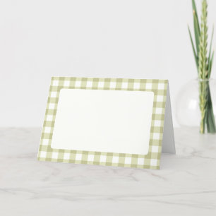 Französische Landwiese Gingham - Salbeigrün karier Ankündigung