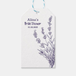 Französische Lavendel-Blume mit eigener Marke - Ge Geschenkanhänger