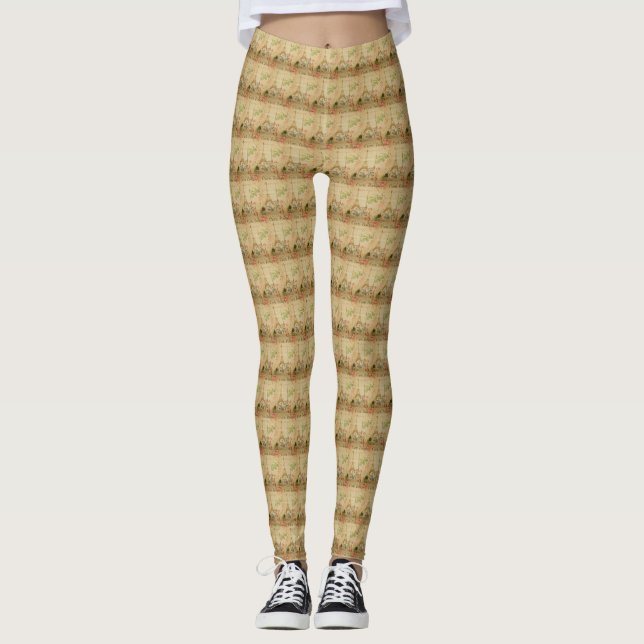 Französische Leggings auf der Postkarte (Vorderseite)