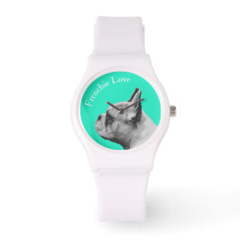 Französische Liebe - Französischer Bulldog - Aquam Armbanduhr