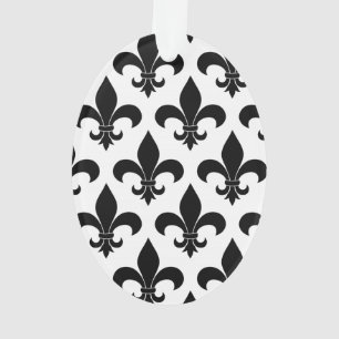 Französische Lilie Pattern Classic Ornament