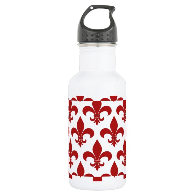 Französische Lilie Pattern Classic Trinkflasche (Vorderseite)