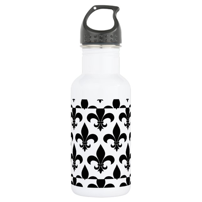 Französische Lilie Pattern Classic Trinkflasche (Vorderseite)